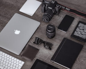 materiales de una agencia de marketing